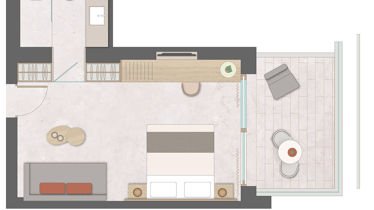 Twin / Double Superior Sea View